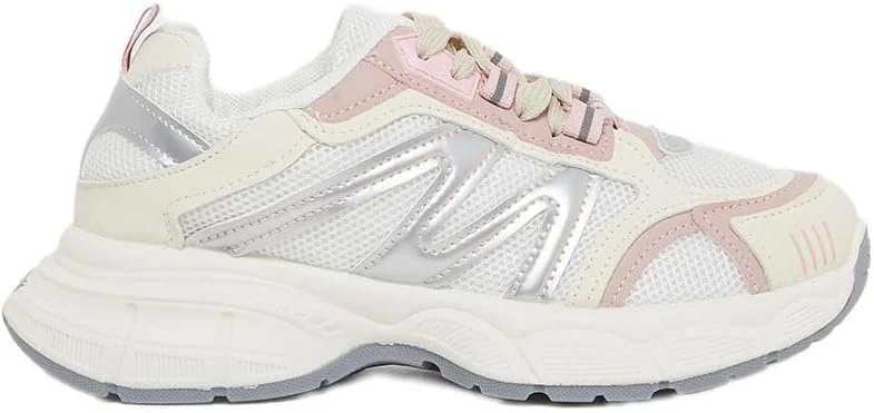 کفش کتانی زنانه استایلی با زیره ضخیم و بند دار