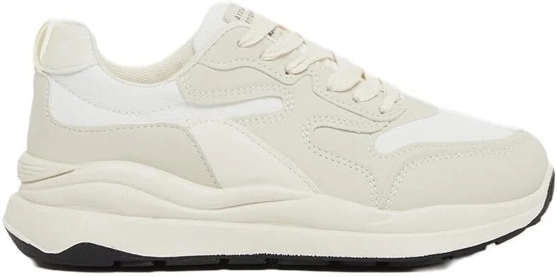 کفش کتانی زنانه استایلی با زیره ضخیم و بند دار