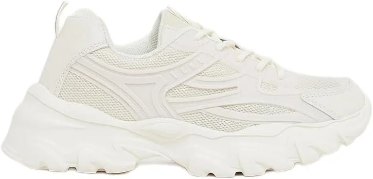 کفش ورزشی زنانه استایلی با زیره ضخیم و بند دار