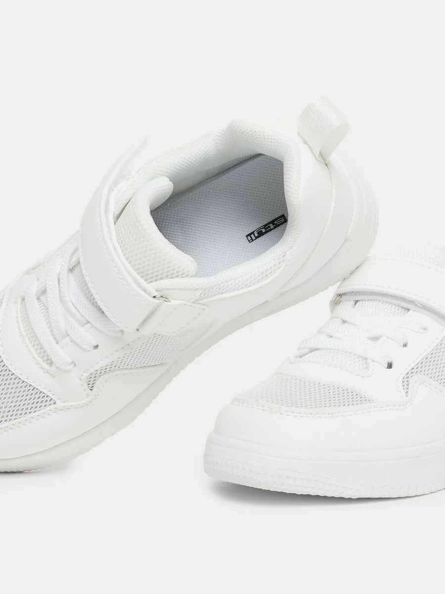 کفش کتانی بافت دار استایلی унисекс با بست قلاب و حلقه