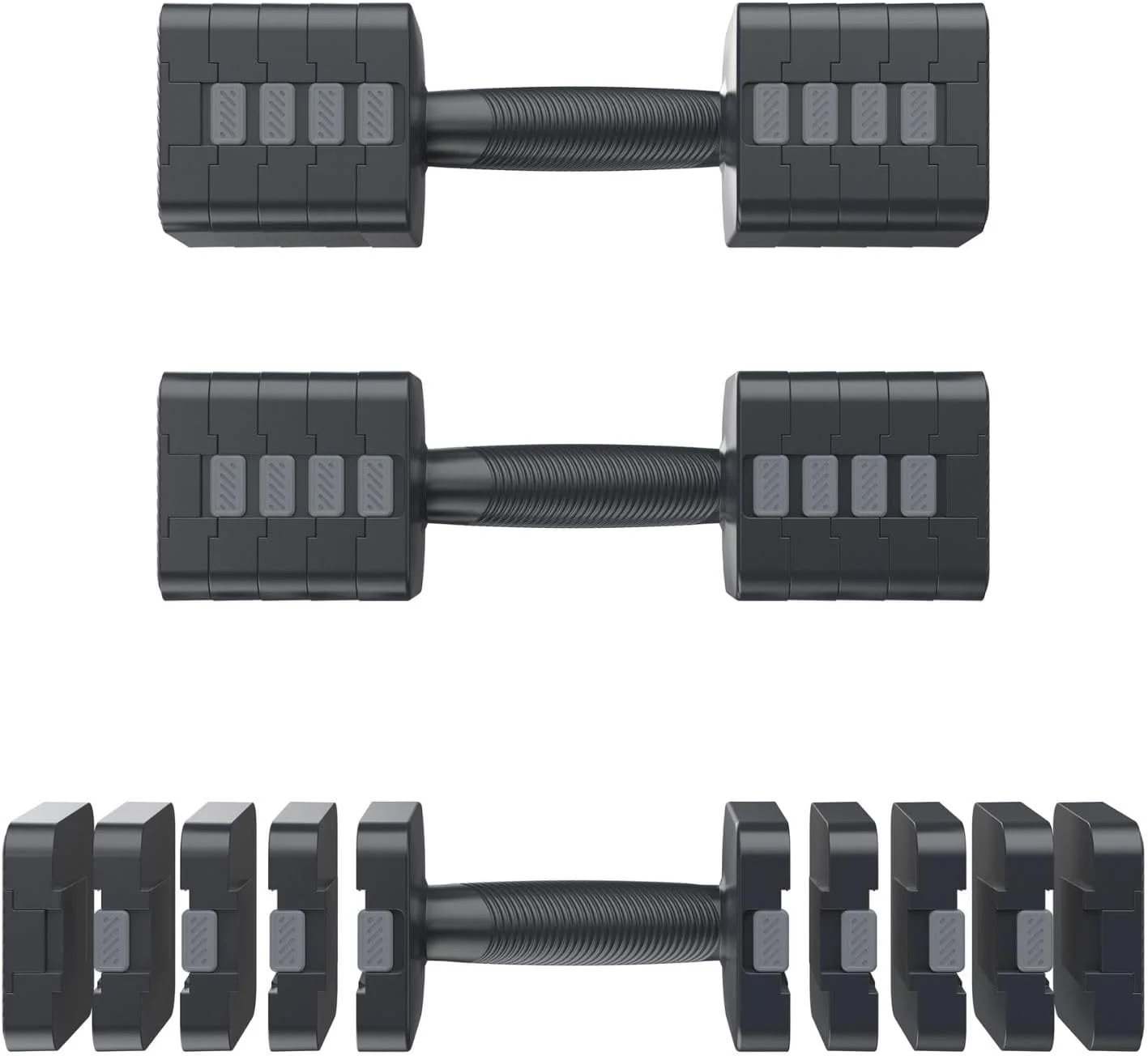 ست دمبل 5 کیلوگرمی / 10 کیلوگرمی / 12 کیلوگرمی، دمبل های قابل تنظیم / دمبل های نئوپرن