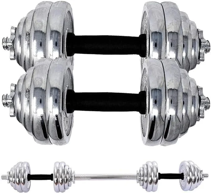 وزنه دمبل بدنسازی قابل تنظیم - ست دمبل چند منظوره باشگاه با میله اتصال هالتر - وزنه های تمرینی قابل تنظیم برای باشگاه خانگی