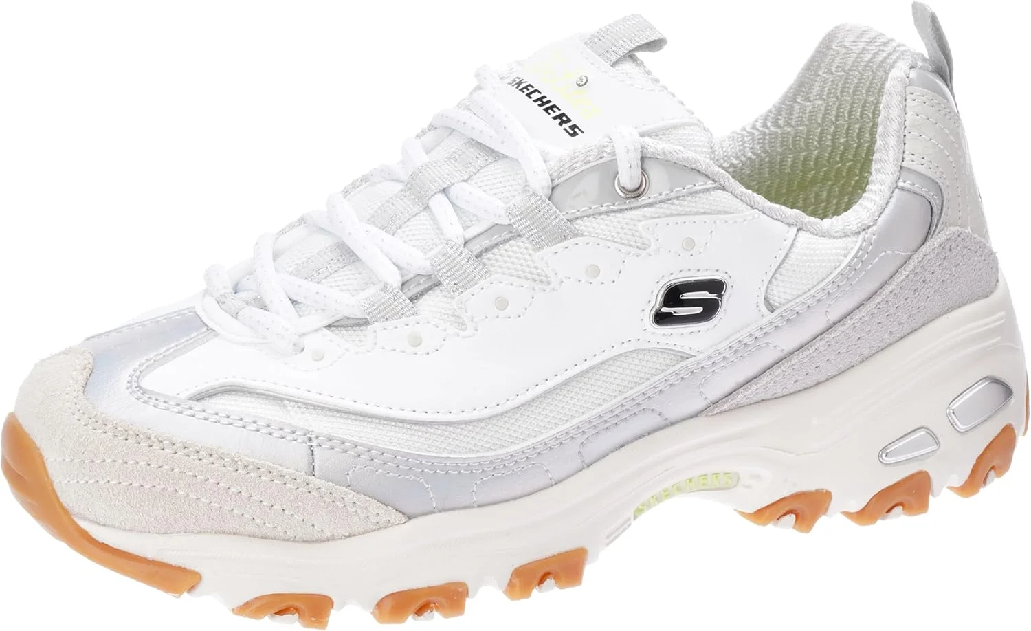 کفش زنانه اسکیچرز مدل D'LITES، سفید/خاکستری، سایز ۳۷