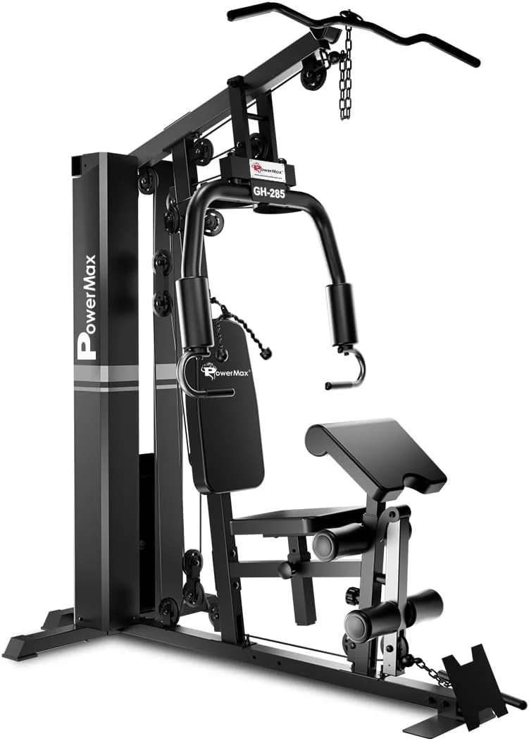 دستگاه بدنسازی چند منظوره خانگی پاورمکس فیتنس مدل GH-285 | دارای دسته وزنه 73 کیلوگرمی | زیر بغل سیم کش | پد بازو | پشتی تنفسی | طراحی جمع و جور | سیستم تناسب اندام خانگی