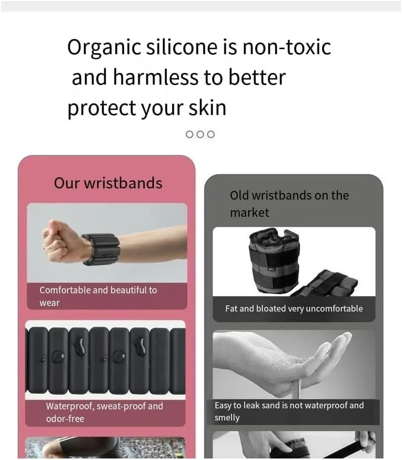 وزنه مچ پا برای زنان و مردان، دستبند وزنه دار قابل تنظیم برای تمرینات ورزشی در خانه، پیاده روی، دویدن، یوگا، ورزش، تمرینات قدرتی، ست 2 عددی