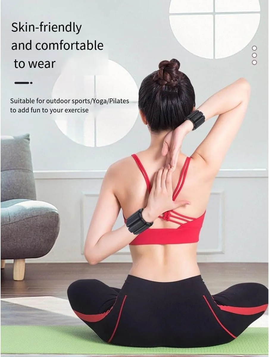 وزنه مچ پا برای زنان و مردان، دستبند وزنه دار قابل تنظیم برای تمرینات ورزشی در خانه، پیاده روی، دویدن، یوگا، ورزش، تمرینات قدرتی، ست 2 عددی