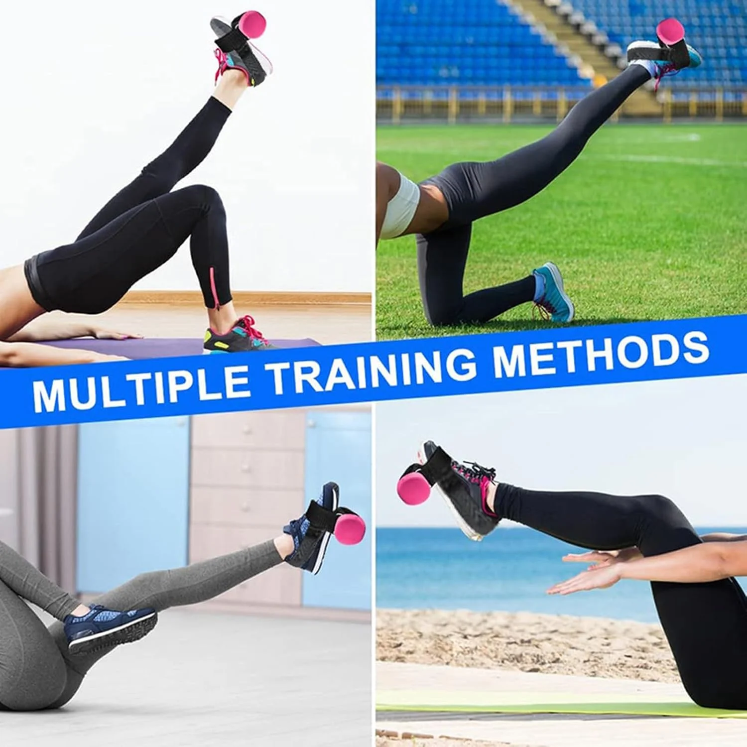 اتصال دمبل به پا، تمرین دهنده تیبیالیس، بندهای مچ پا برای وزنه برداری، تمرینات پا در خانه برای خم کننده های لگن، درد ساق پا، تمرینات همسترینگ، اکستنشن پا