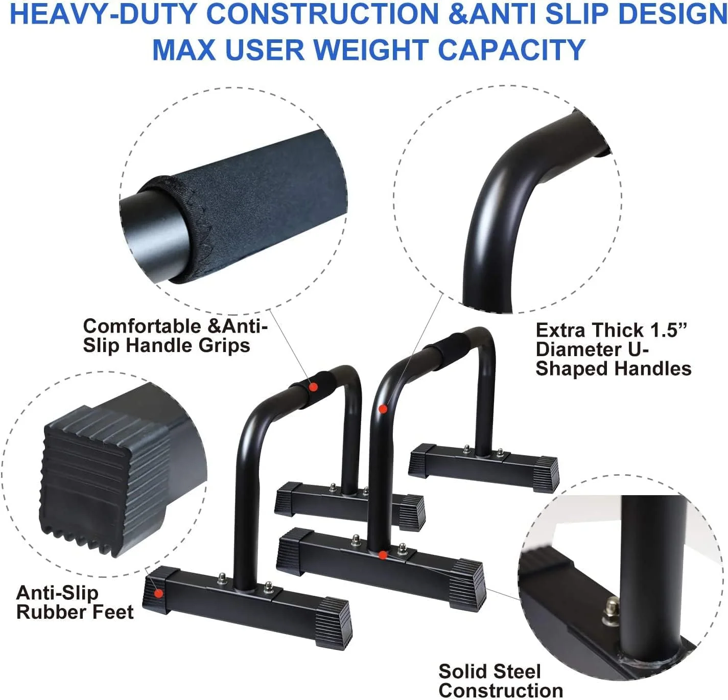 میله های شنا سوئدی، میله های موازی برای تمرینات قدرتی، مناسب برای تمرینات وزن بدن، ورزش در خانه، کراس فیت، ژیمناستیک و تمرینات وزن بدن