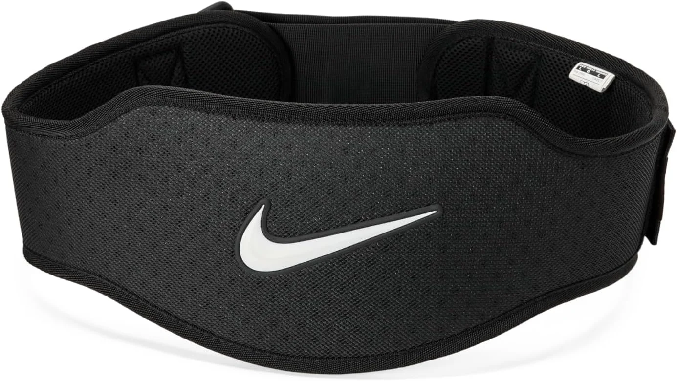 کمربند تمرینات قدرتی نایکی مشکی/سفید