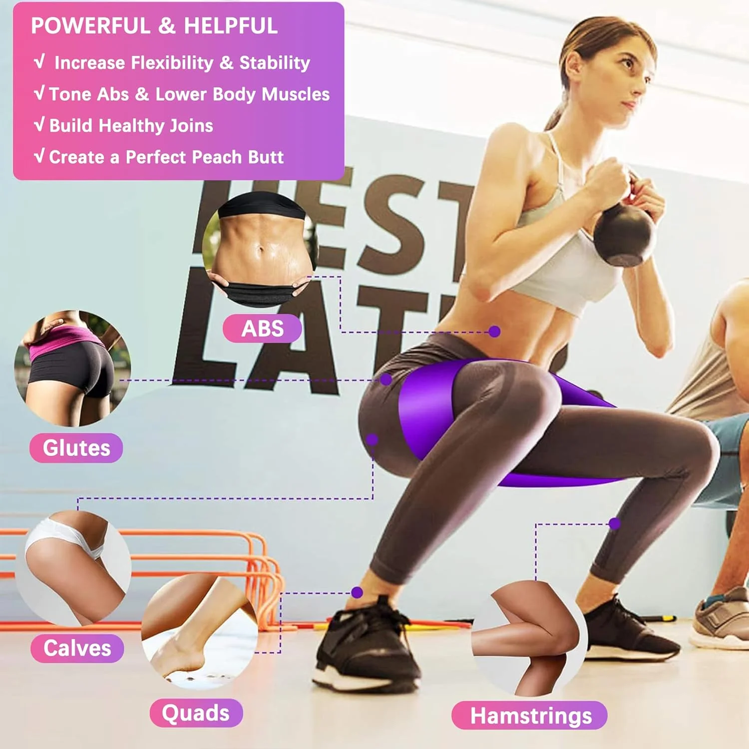 کش های مقاومتی NeoStyle، ست 5 عددی کش های ورزشی برای تمرین، کش های کششی برای تناسب اندام در خانه، تمرینات قدرتی