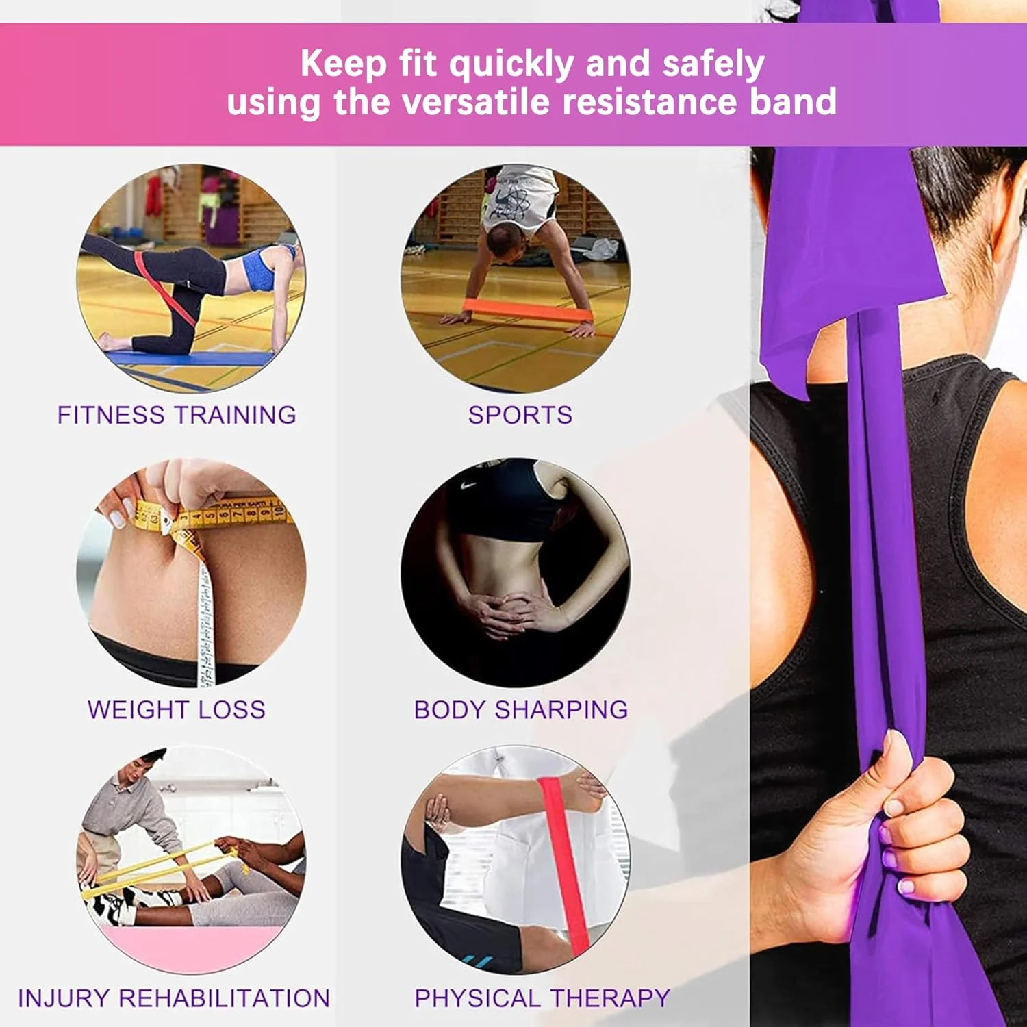 کش های مقاومتی NeoStyle، ست 5 عددی کش های ورزشی برای تمرین، کش های کششی برای تناسب اندام در خانه، تمرینات قدرتی