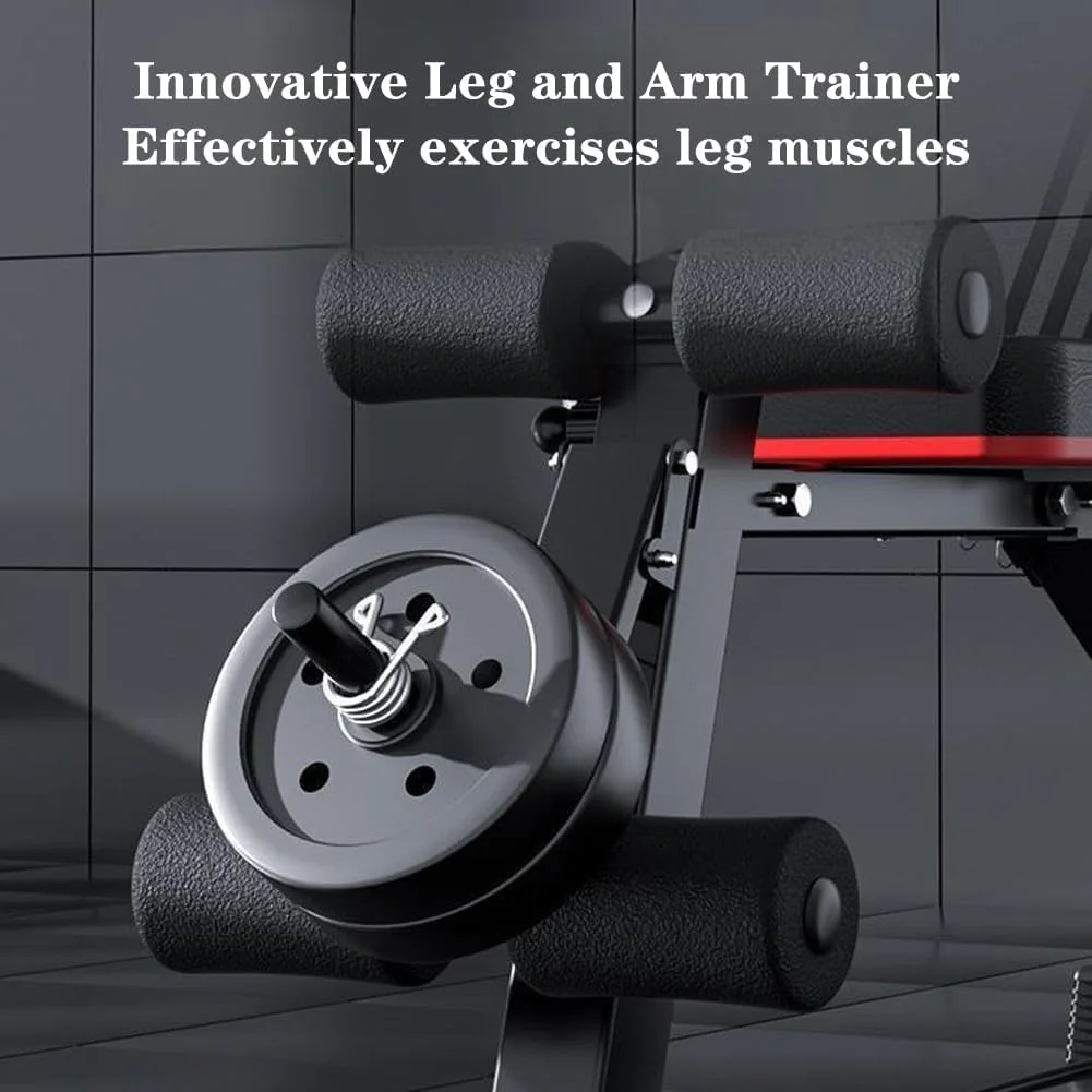 نیمکت وزنه قابل تنظیم MOZOGOT، نیمکت تمرین چند منظوره تاشو با قابلیت تنظیم شیب برای تمرینات شکم، باسن و کمر، نیمکت هایپراکستنشن چند منظوره برای تمرین کل بدن (مشکی)