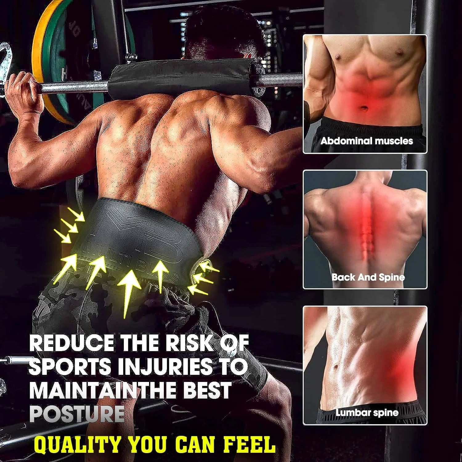 کمربند بدنسازی چرمی با کیفیت عالی برای اسکات، ددلیفت، پاورلیفتینگ، تمرینات قدرتی و بدنسازی، پشتیبانی کمری با سگک غلتکی فولادی کمربند بدنسازی چرمی با کیفیت عالی برای اسکات، ددلیفت، پاورلیفتینگ، تمرینات قدرتی و بدنسازی، پشتیبانی کمری با سگک غلتکی فولادی