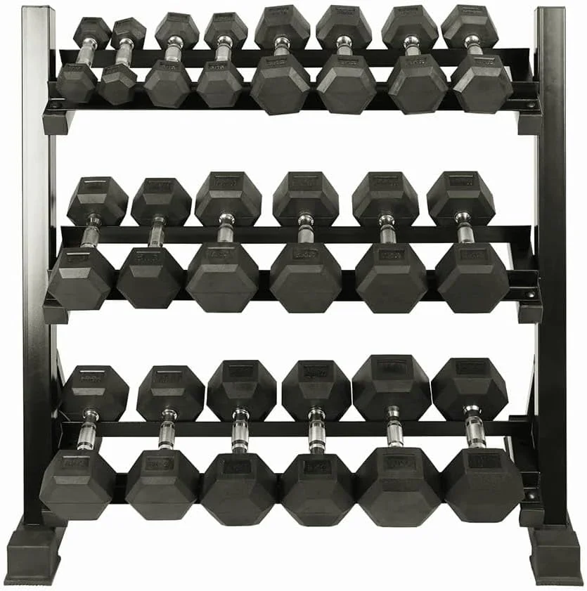 ست دمبل شش ضلعی فیتنس میراکل با رک دمبل، جفت دمبل 10 تایی (1 کیلوگرم تا 10 کیلوگرم) برای تمرینات قدرتی، مناسب برای بانوان و آقایان