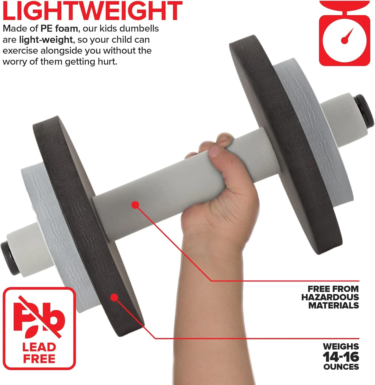 ست وزنه کودک مدرن اینویشنز، وزنه های ورزشی کودک، تجهیزات سرگرم کننده تناسب اندام و ورزش برای کودکان نوپا