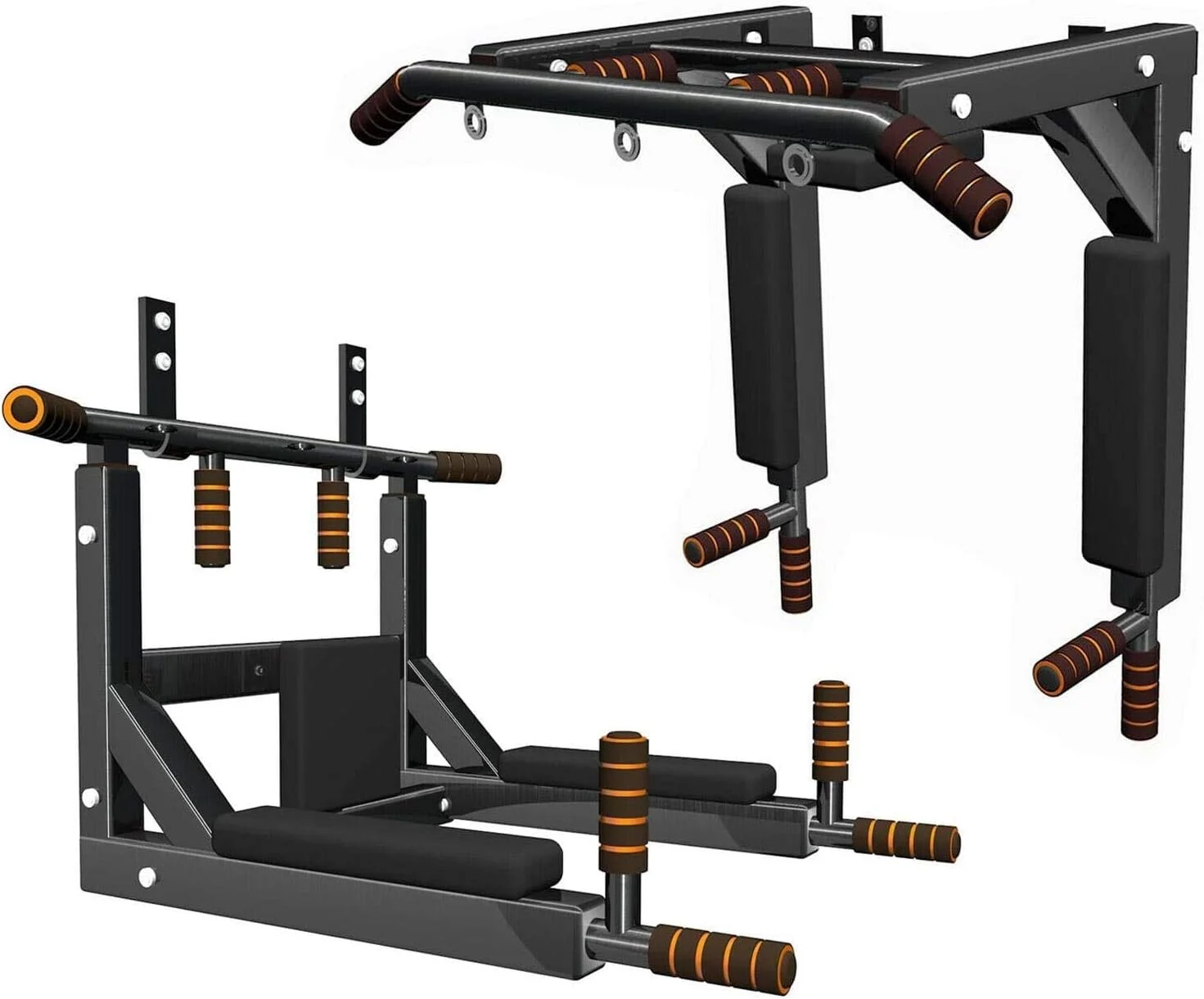 بارفیکس دیواری چند منظوره X MAXSTRENGTH، ایستگاه تمرین قدرتی بارفیکس و پارالل برای تمرینات ورزشی خانگی