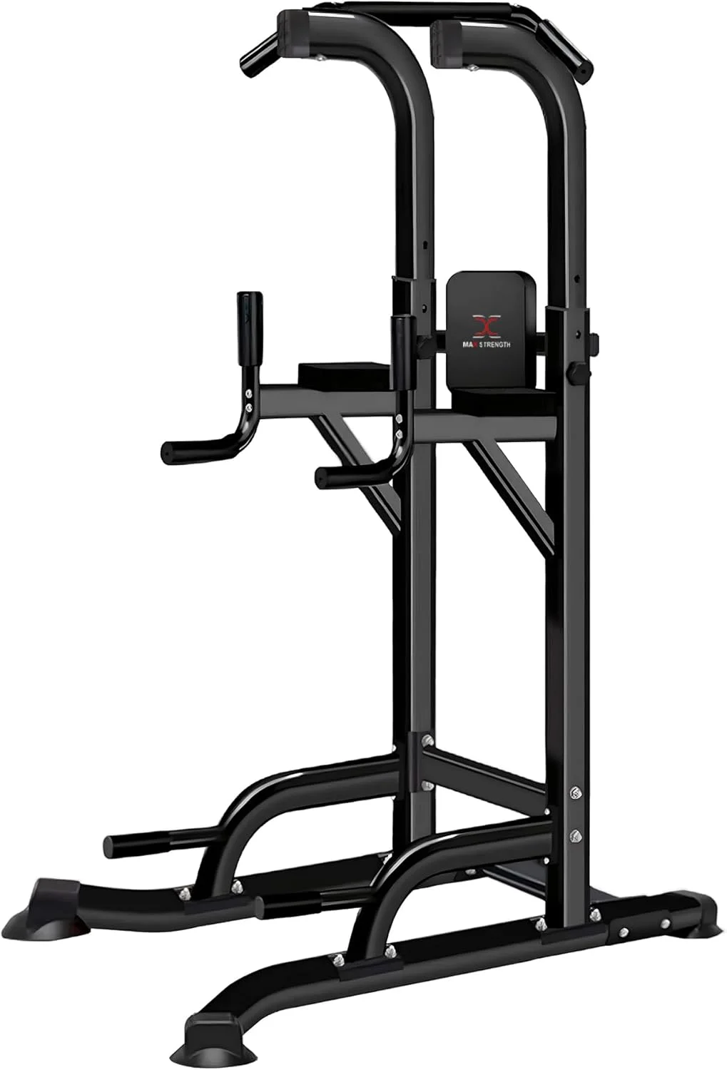 ایستگاه تمرین چند منظوره مکس استرنگث، برج تمرین بارفیکس و پارالل، میله های پارالل، ایستگاه پارالل، تمرینات ورزشی برای تقویت عضلات شکم، زانو و چانه