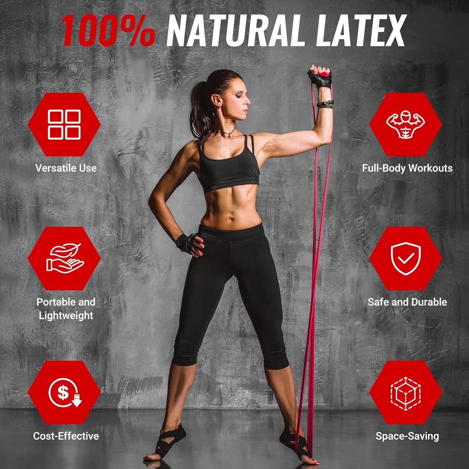 ست ۵ عددی کش های مقاومتی LI FITNESS با دسته - کش های کمکی بارفیکس سنگین، کش های ورزشی ۵ سطح برای تمرینات قدرتی در خانه و باشگاه (مردان و زنان)