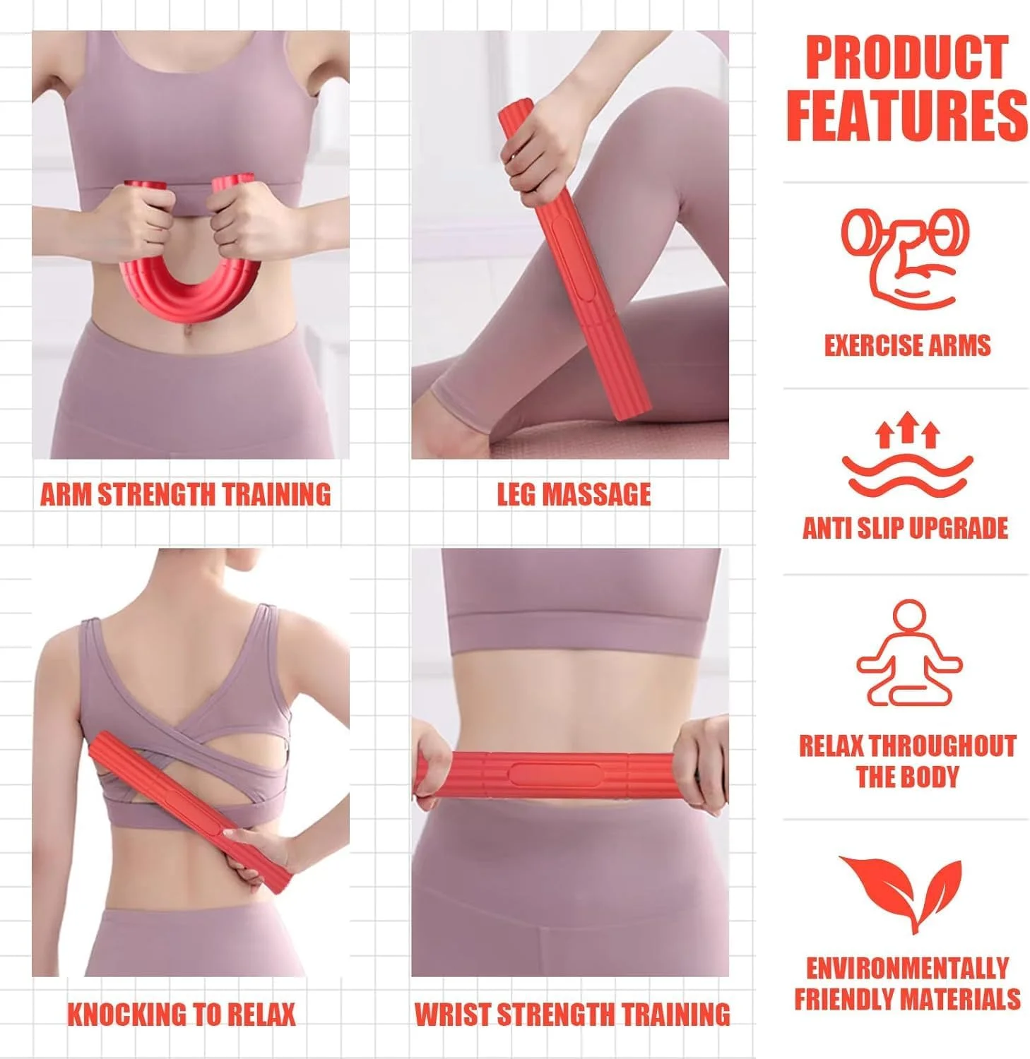 میله مقاومتی پیچشی برای تمرین قدرت بازو و مچ دست، میله درمانی آرنج تنیس بازان، تسکین درد تاندونیت و بهبود قدرت گرفتن