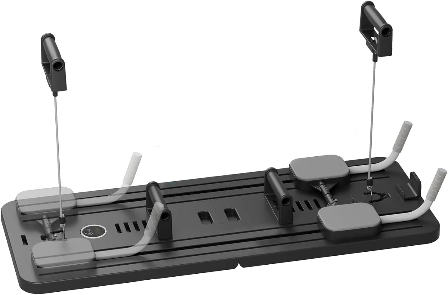 غلتک شکم تجهیزات تمرین عضلات شکم: چرخ شکمی چند منظوره با قابلیت برگشت خودکار - تجهیزات ورزشی تاشو خانگی تخته شنا برای تمرینات قدرتی و تمرینات هسته ای