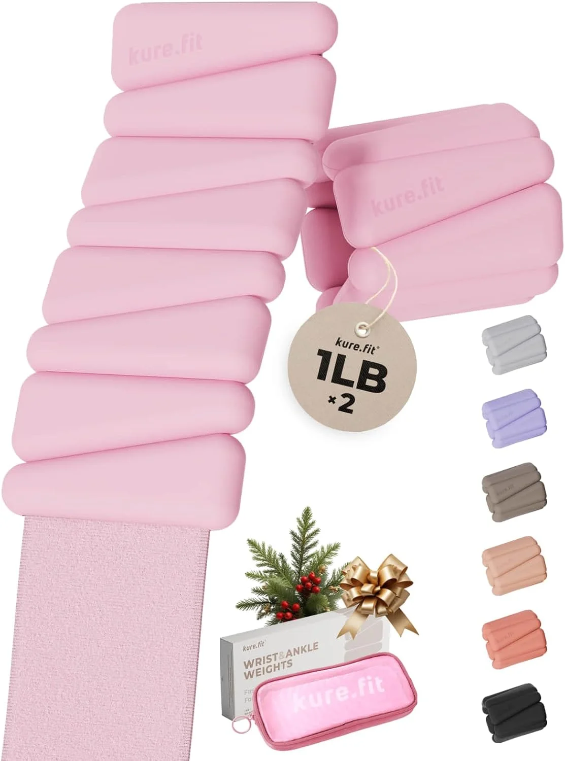 ست وزنه های مچ دست و پا قابل تنظیم - جفت های 0.9 و 1.8 کیلوگرمی | مناسب برای یوگا، پیاده روی، دویدن، بار، پیلاتس، کاردیو و ایروبیک | النگوهای وزنه دار برای زنان و مردان | تمرینات خانگی و باشگاه