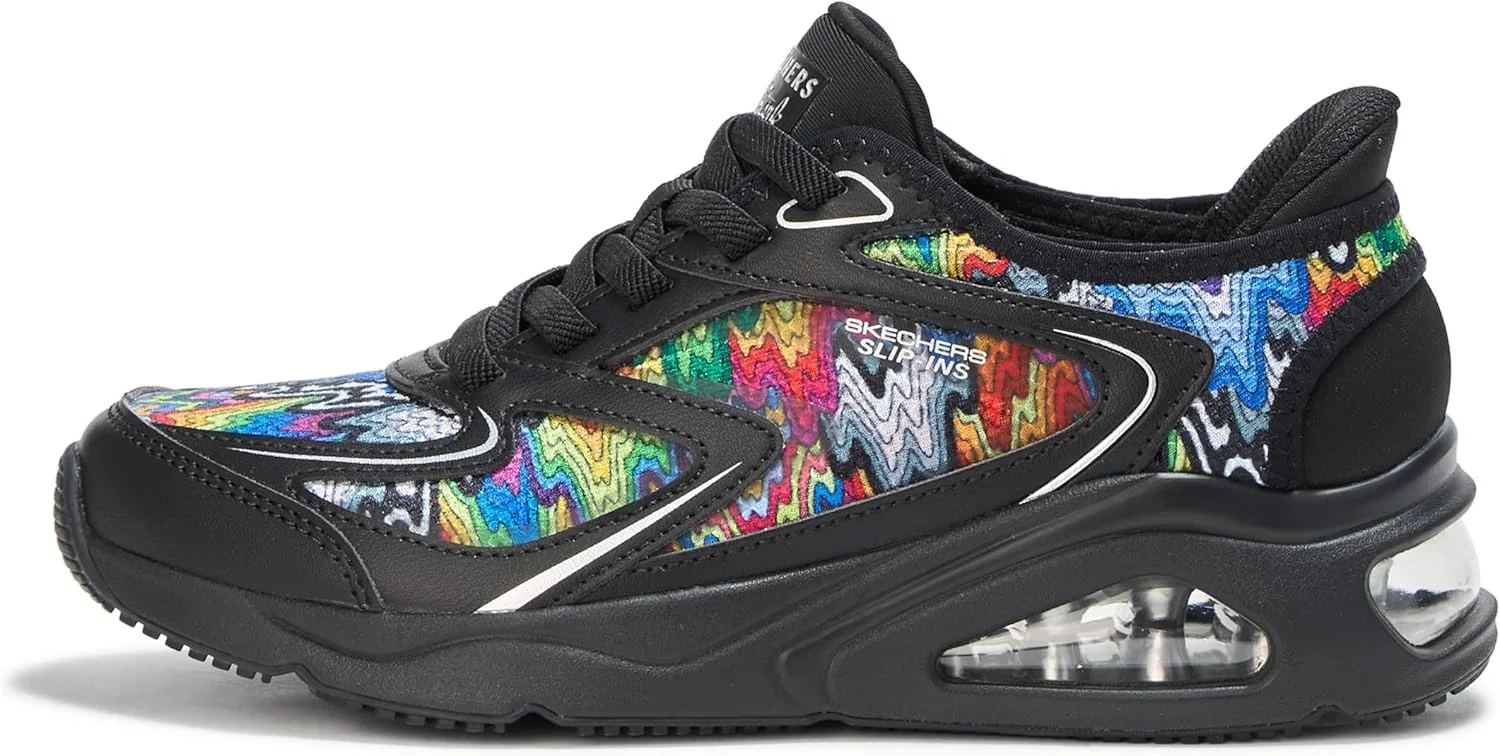 کفش ورزشی زنانه اسکیچرز Tres-air Uno - Iris Drip Slip-ins بدون نیاز به دست