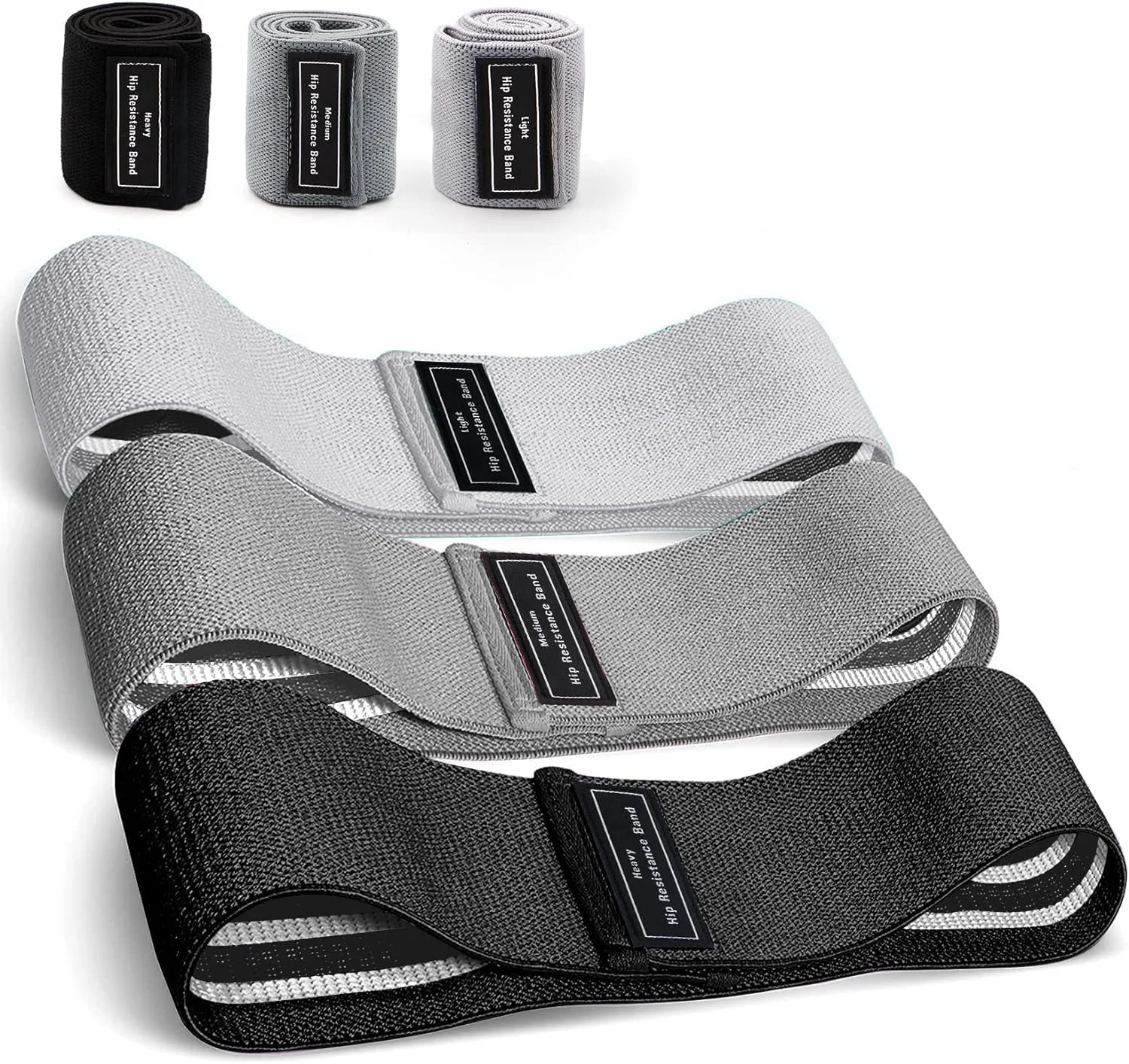 کش های مقاومتی پارچه ای برای پاها - کش های ورزشی برای مردان و زنان - کش های باسن برای تمرین - ست کش های ورزشی (قرمز)