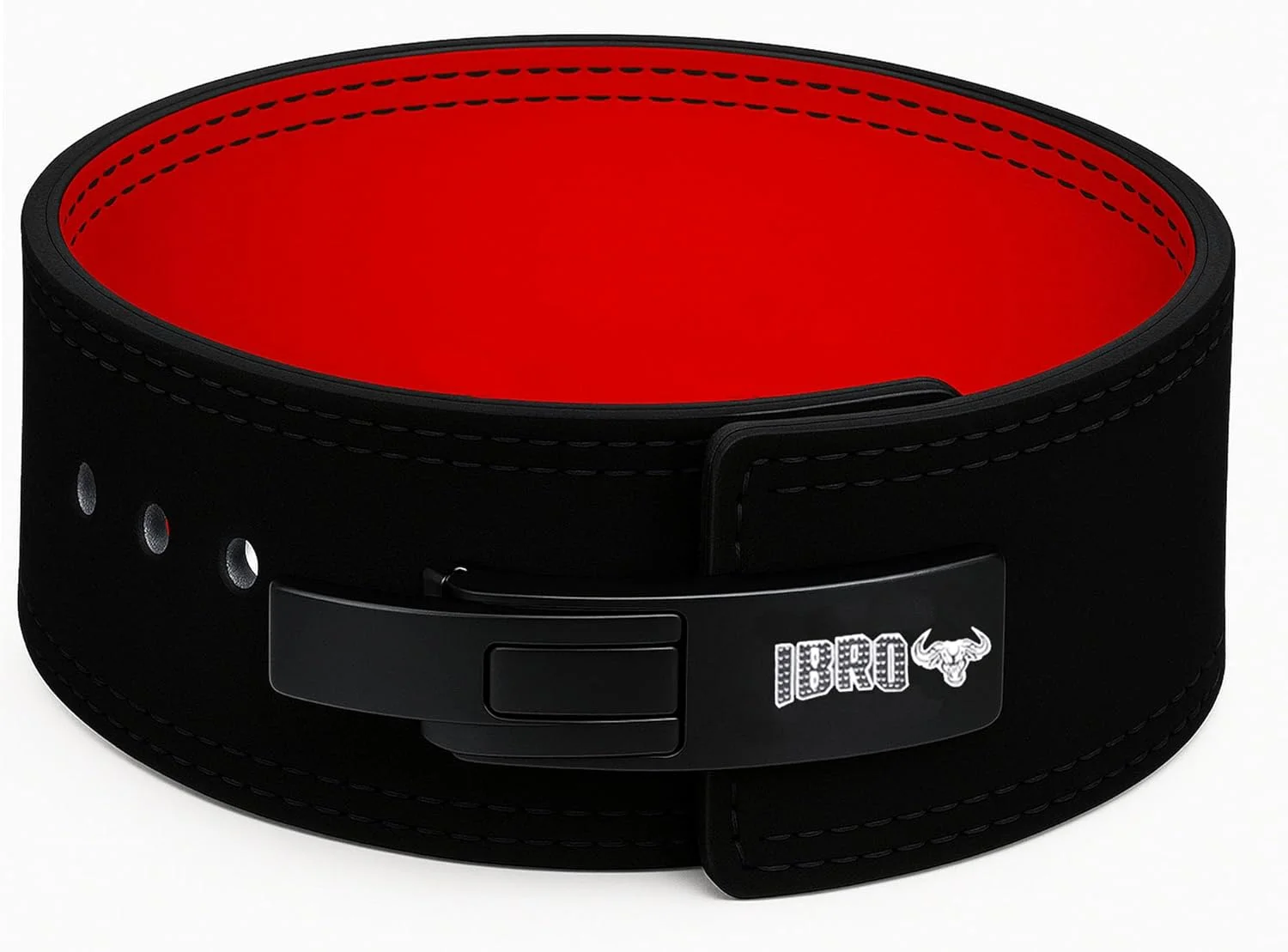 کمربند بدنسازی اهرمی IBRO – کمربندهای چرمی ضخیم 8، 10 یا 13 میلی‌متری مناسب اسکات، ددلیفت، پرورش اندام، وزنه‌برداری، پاورلیفتینگ و استرانگ‌من برای آقایان