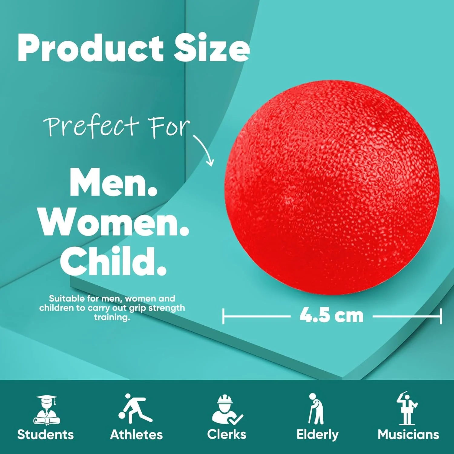 توپ های ورزشی دست، مجموعه 6 عددی با مقاومت های مختلف برای تمرینات فیزیوتراپی توپ های ورزشی دست، مجموعه 6 عددی با مقاومت های مختلف برای تمرینات فیزیوتراپی