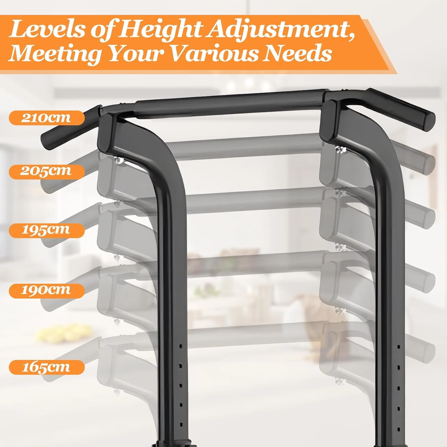 ایستگاه میله بارفیکس برج قدرت HIKKY، ایستگاه دیپ با ارتفاع قابل تنظیم چند منظوره برای تمرینات بدنسازی خانگی، تجهیزات تناسب اندام تمرینات قدرتی سنگین، پایه بارفیکس