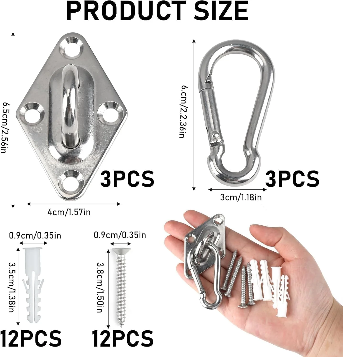 نگهدارنده دیواری مقاوم برای کش های ورزشی - لنگر تمرینی بادوام با قلاب برای کش های تناسب اندام، نگهدارنده کش های ورزشی صرفه جویی در فضا برای باشگاه خانگی، تمرینات معلق و کشش