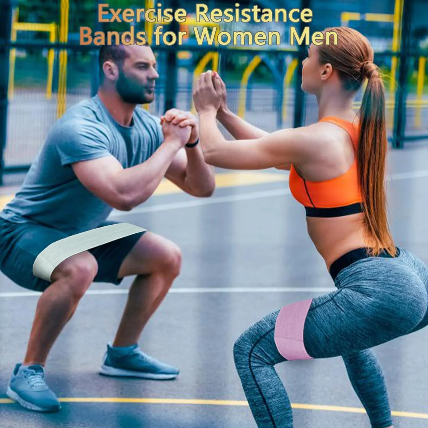 کش های مقاومتی پارچه ای سنگین برای زنان و مردان - کش های حلقه ای الاستیک ضد لغزش برای باشگاه خانگی، یوگا، پیلاتس، باسن، پاها، تمرین ران - کش های کششی بادوام برای تمرینات قدرتی