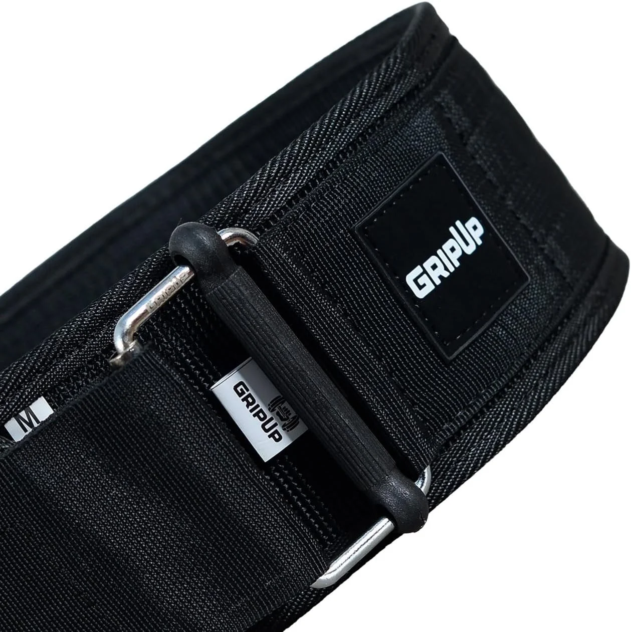 کمربند وزنه برداری قفل خودکار GripUp، کمربند باشگاهی ممتاز 4 اینچی با سگک قابل تنظیم، پشتیبانی از کمر برای تمرینات کراس فیت، مناسب برای آقایان و بانوان، پاورلیفتینگ، بدنسازی و ددلیفت