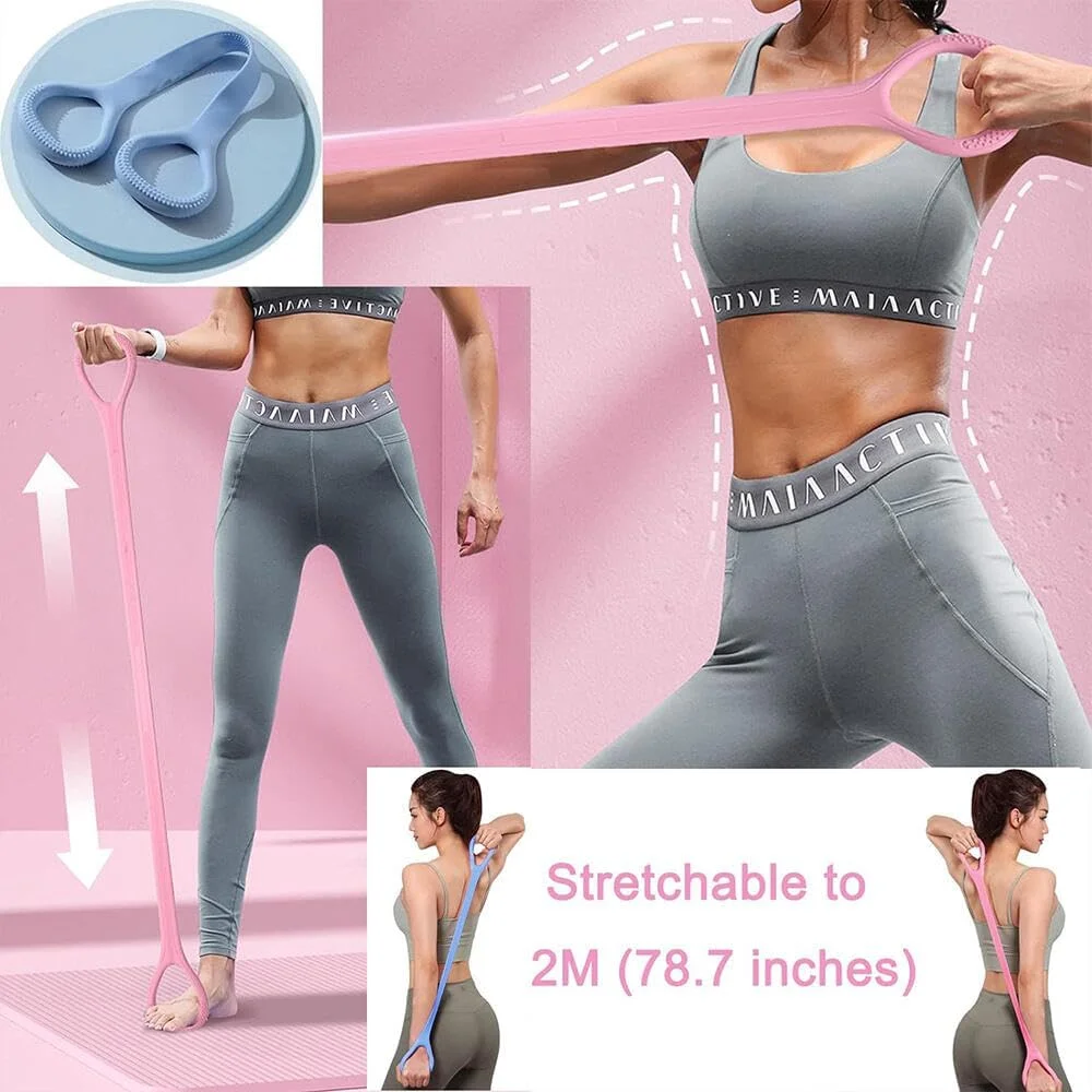 کش مقاومتی مدل 8 Goodern، طناب الاستیک ورزشی برای تمرینات بازو، پشت و شانه، کش ورزشی برای یوگا، پیلاتس، کشش، الاستیسیته بازو، پشت، سینه، تجهیزات ورزشی کشی مقاومتی