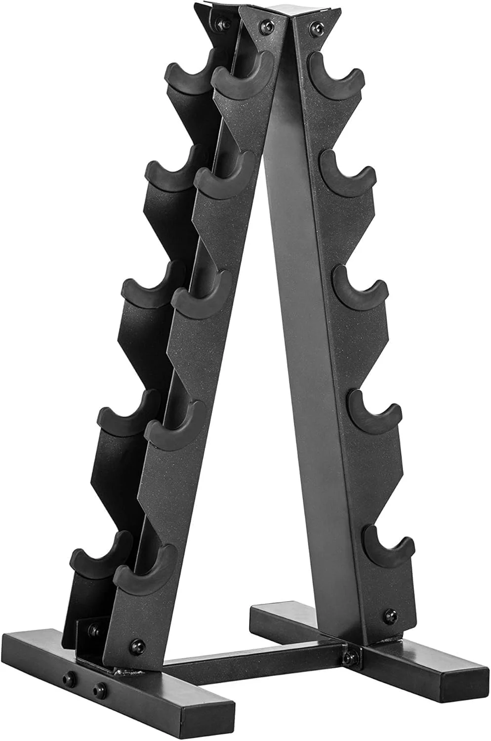 پایه نگهدارنده دمبل هالتر A-Frame، فقط پایه نگهدارنده دمبل، قفسه وزنه دمبل جمع و جور A-Frame برای صرفه جویی در فضای باشگاه خانگی (ظرفیت وزنی 100 کیلوگرم، نسخه جدید 2025)