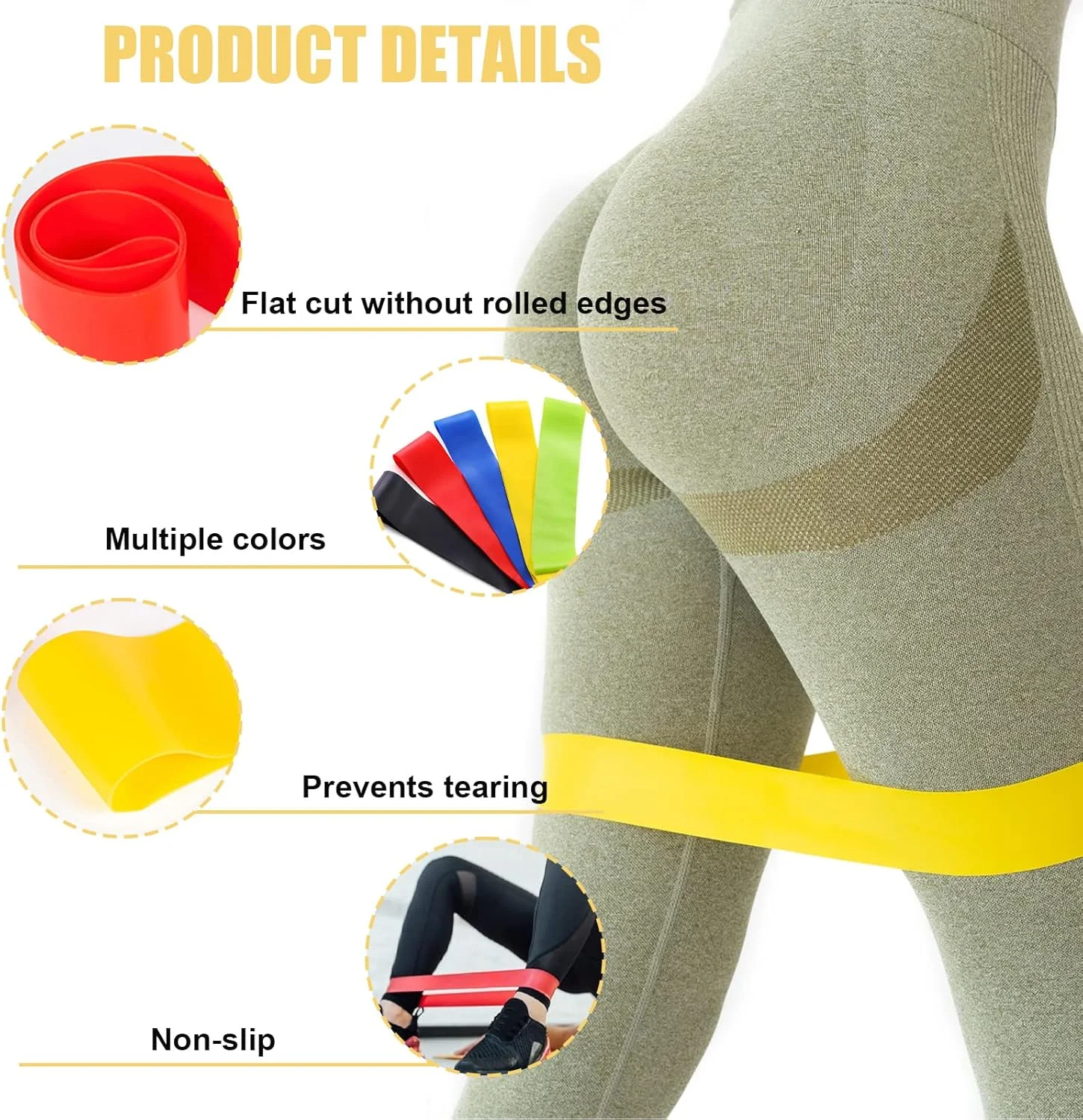 ست کش های مقاومتی، 5 عدد کش تمرینی با مقاومت های مختلف، کش های حلقه ای برای تمرینات قدرتی، مناسب برای ورزش، فیتنس، یوگا، تمرینات بازو، پاها و باسن به همراه کیف حمل ست کش های مقاومتی، 5 عدد کش تمرینی با مقاومت های مختلف، کش های حلقه ای برای تمرینات قدرتی، مناسب برای ورزش، فیتنس، یوگا، تمرینات بازو، پاها و باسن به همراه کیف حمل