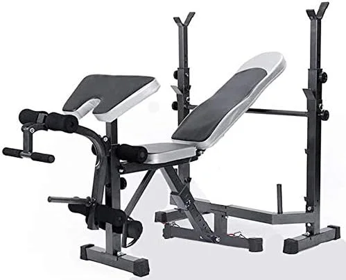 نیمکت وزنه برداری المپیک، ست رک نیمکت قابل تنظیم، نیمکت دمبل هالتر تناسب اندام، نیمکت دراز و نشست، تمرین کل بدن، باشگاه خانگی، دفتر کار