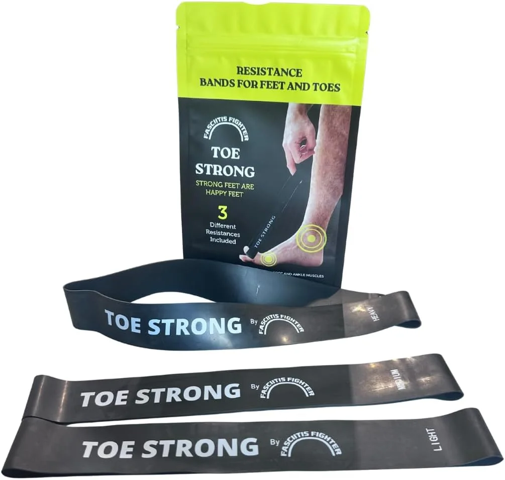 کش های مقاومتی حلقه ای انگشت پا برای تمرین و تقویت انگشتان پا، مچ پا و پا
