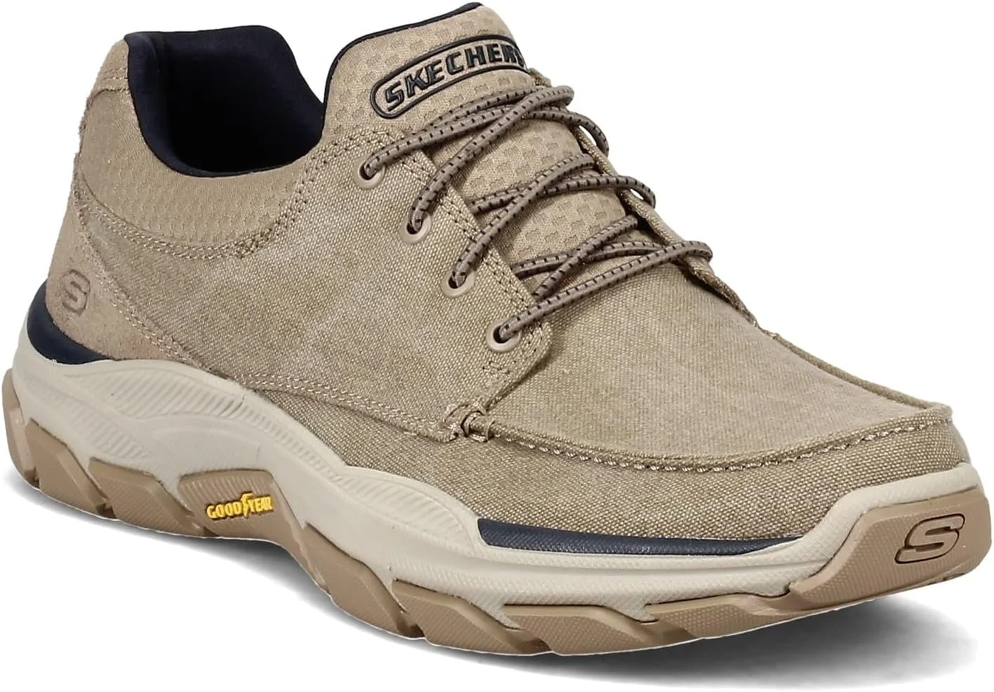 کفش مردانه اسکیچرز مدل Respected - Loleto، طرح Moc Toe، بند کشی و پوشیدنی آسان