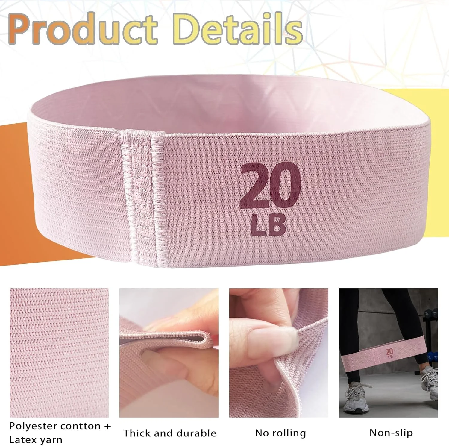 کش های مقاومتی پارچه ای ورزشی برای زنان و مردان، حلقه الاستیک برای باشگاه خانگی، یوگا و پیلاتس، تمرین پا، مجموعه کش های کششی تناسب اندام 3 سطحی کش های مقاومتی پارچه ای ورزشی برای زنان و مردان، حلقه الاستیک برای باشگاه خانگی، یوگا و پیلاتس، تمرین پا، مجموعه کش های کششی تناسب اندام 3 سطحی