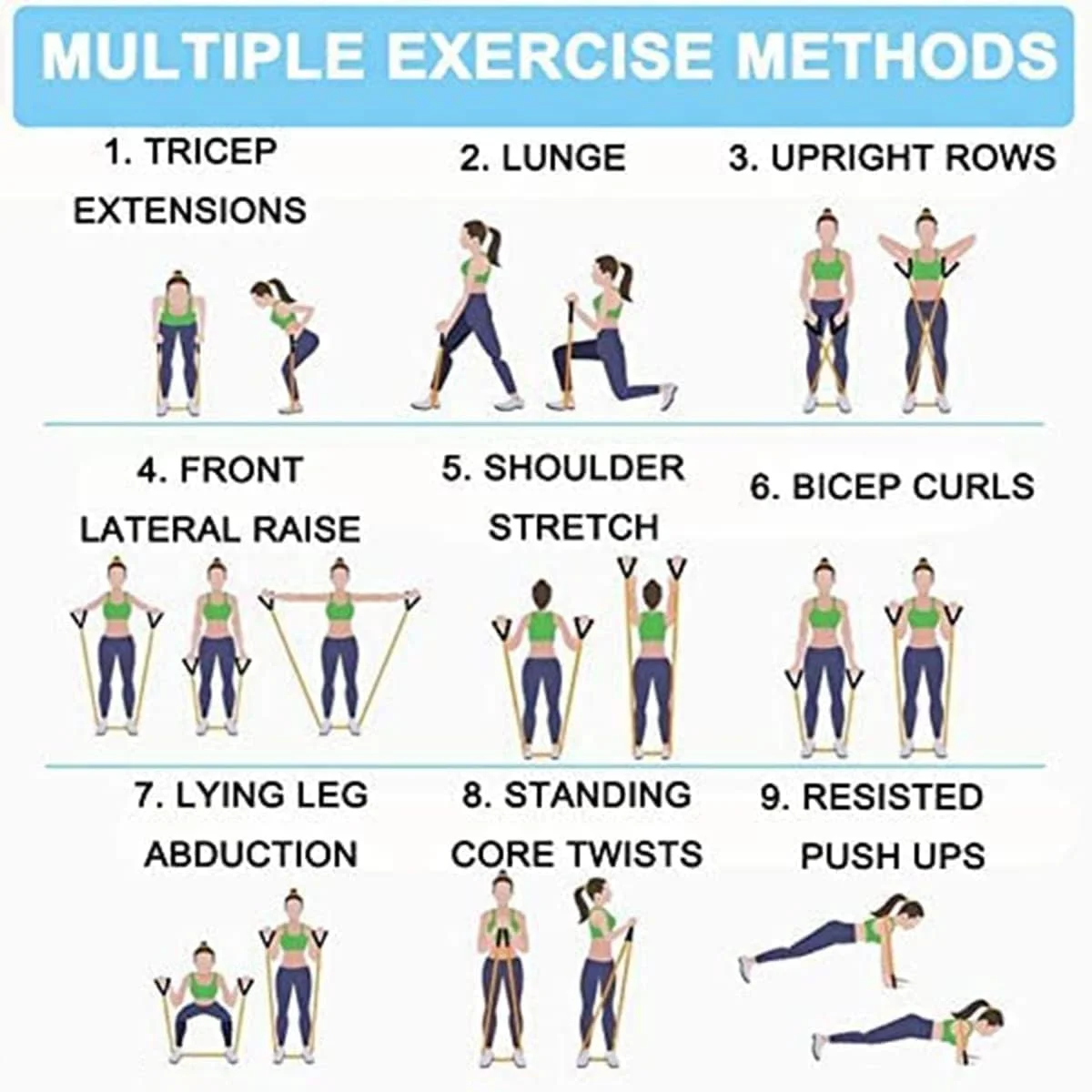 کش های ورزشی Azonee با دسته های راحت، طناب کششی یوگا، کش های ورزشی برای تمرین، کش های کششی برای فیزیوتراپی (آبی) کش های ورزشی Azonee با دسته های راحت، طناب کششی یوگا، کش های ورزشی برای تمرین، کش های کششی برای فیزیوتراپی (آبی)