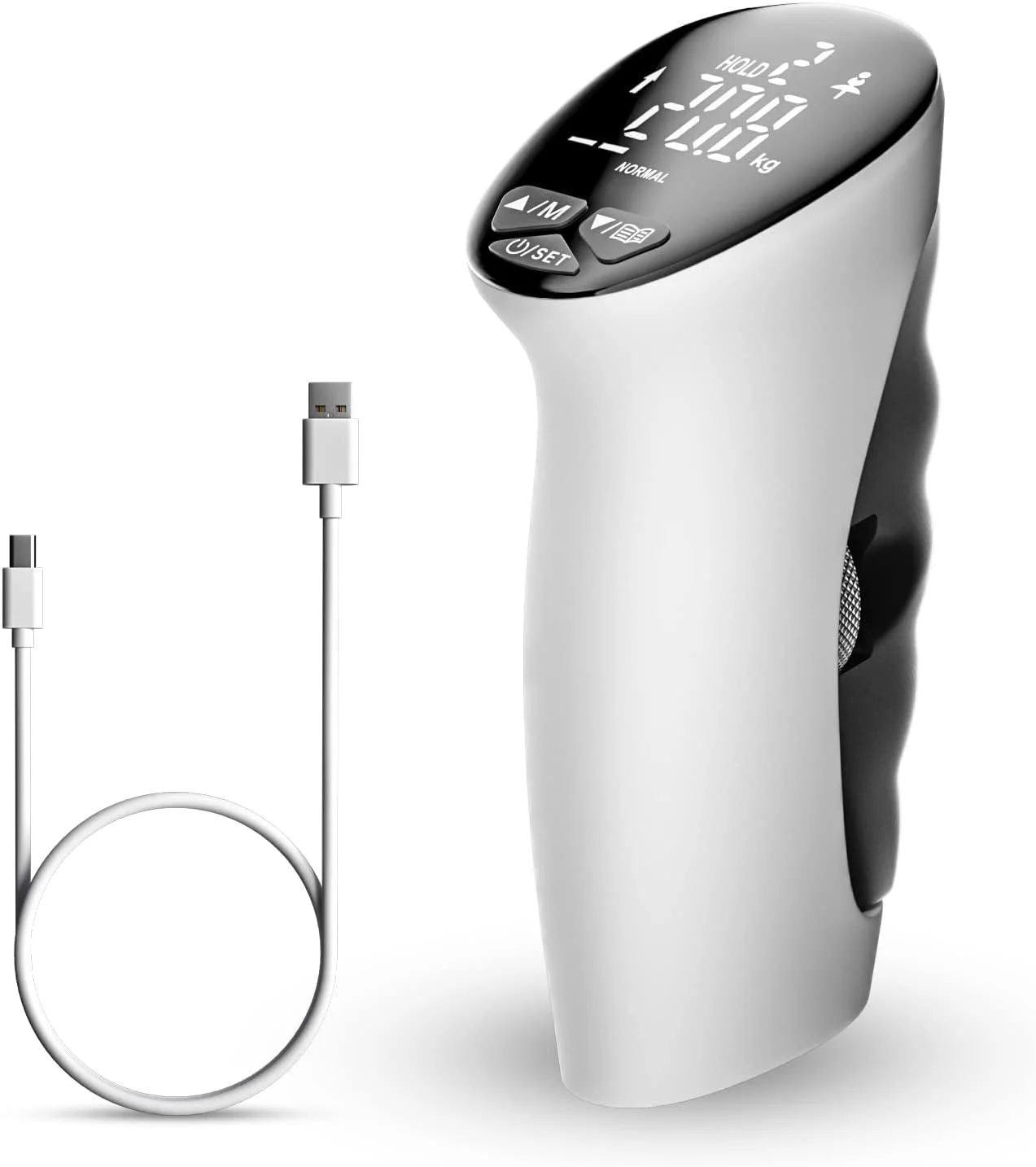 دستگاه تقویت مچ و انگشت اکسفور، دینامومتر دیجیتال تست قدرت دست، تجهیزات تمرین ساعد، ثبت خودکار قدرت قابل تنظیم 90 کیلوگرم، تقویت کننده دست برای عضله سازی