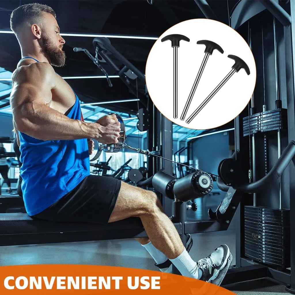 پین وزنه استک ELEPHANTBOAT®، لوازم جانبی درج پین جهانی باشگاه، پین های استک وزنه برداری 3/8 اینچ در 6 اینچ، تجهیزات تمرین قدرتی برای دستگاه های خانگی و تجاری، اتصال کابل، کیفیت خوب