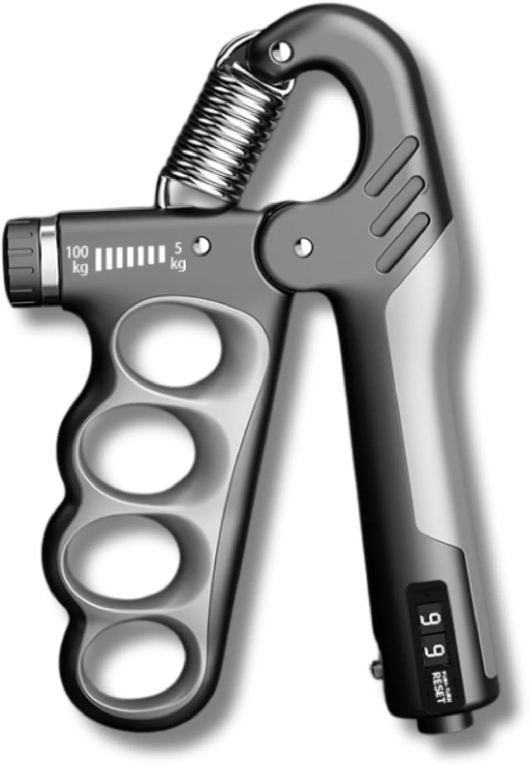 تقویت کننده قدرت مچ دست با مقاومت قابل تنظیم 5-100 کیلوگرم، شمارنده اتوماتیک، طراحی ارگونومیک، تقویت کننده ساعد برای نوازندگان، ورزشکاران و بهبود آسیب