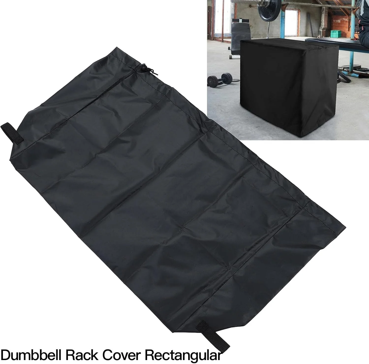 روکش رک دمبل، روکش پارچه آکسفورد مقاوم در برابر آب برای باشگاه خانگی، رک های دمبل 3 طبقه با قابلیت تنفس، طراحی شده برای رک های وزنه دمبل 68x25x53 سانتی متر