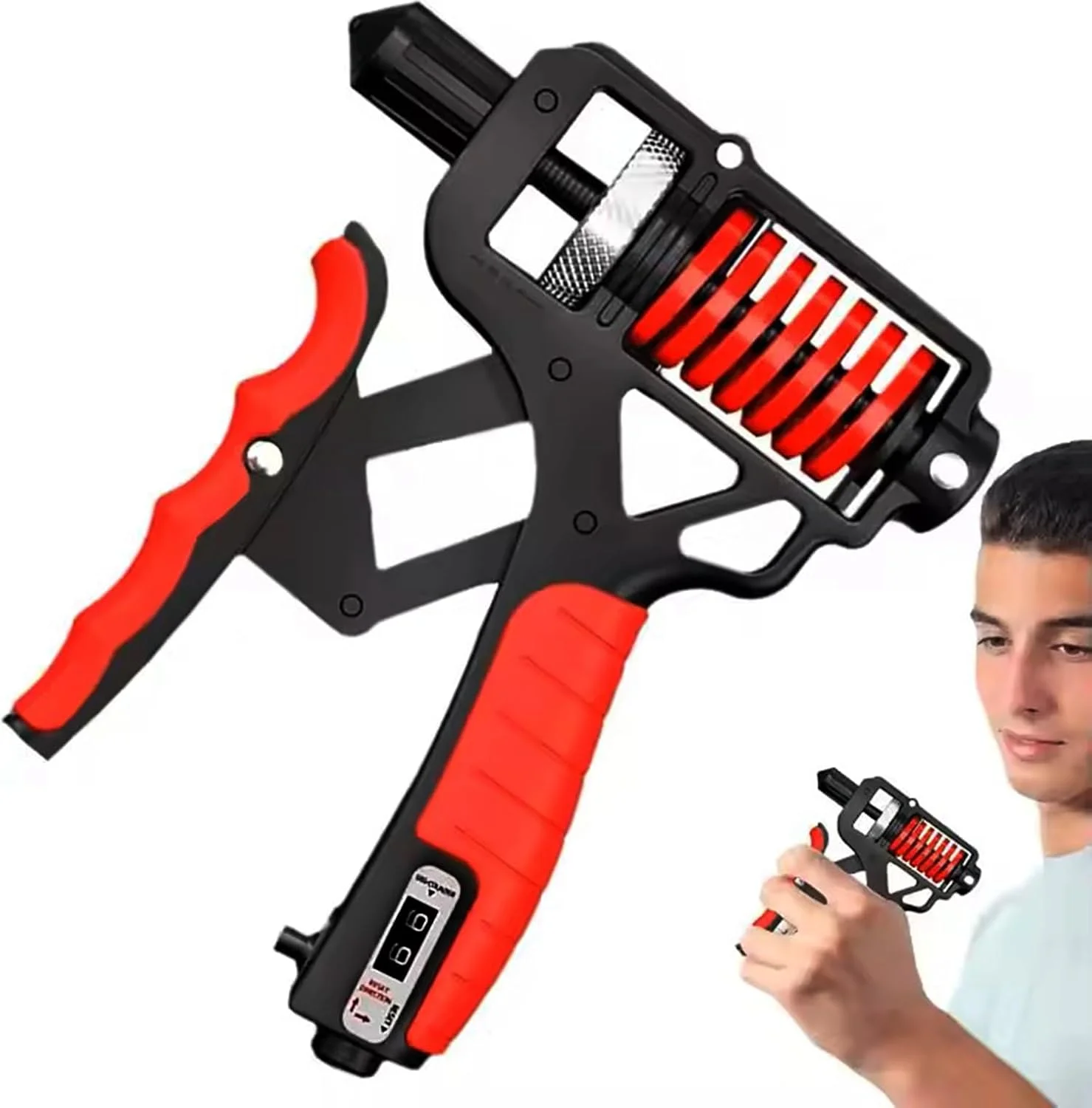 تقویت کننده قدرت مچ با فنر دوبل، تمرین دهنده تقویت مچ دست، تمرین دهنده ساعد قابل تنظیم 5-165 کیلوگرم با شمارنده، ابزار تقویت قدرت مچ برای فشار دادن دست، تقویت کننده ساعد، تمرین انگشت