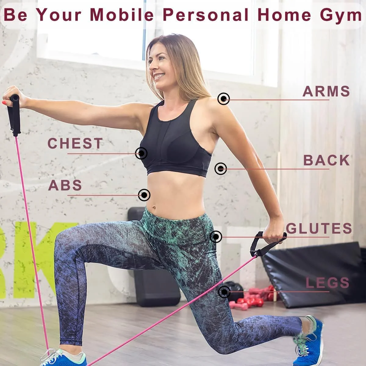 کش های مقاومتی دسته دار، کش های مقاومتی تکی دسته دار برای تمرینات ورزشی بانوان و آقایان، کش های الاستیک ورزشی برای تمرینات قدرتی، تناسب اندام عضلات، پیلاتس