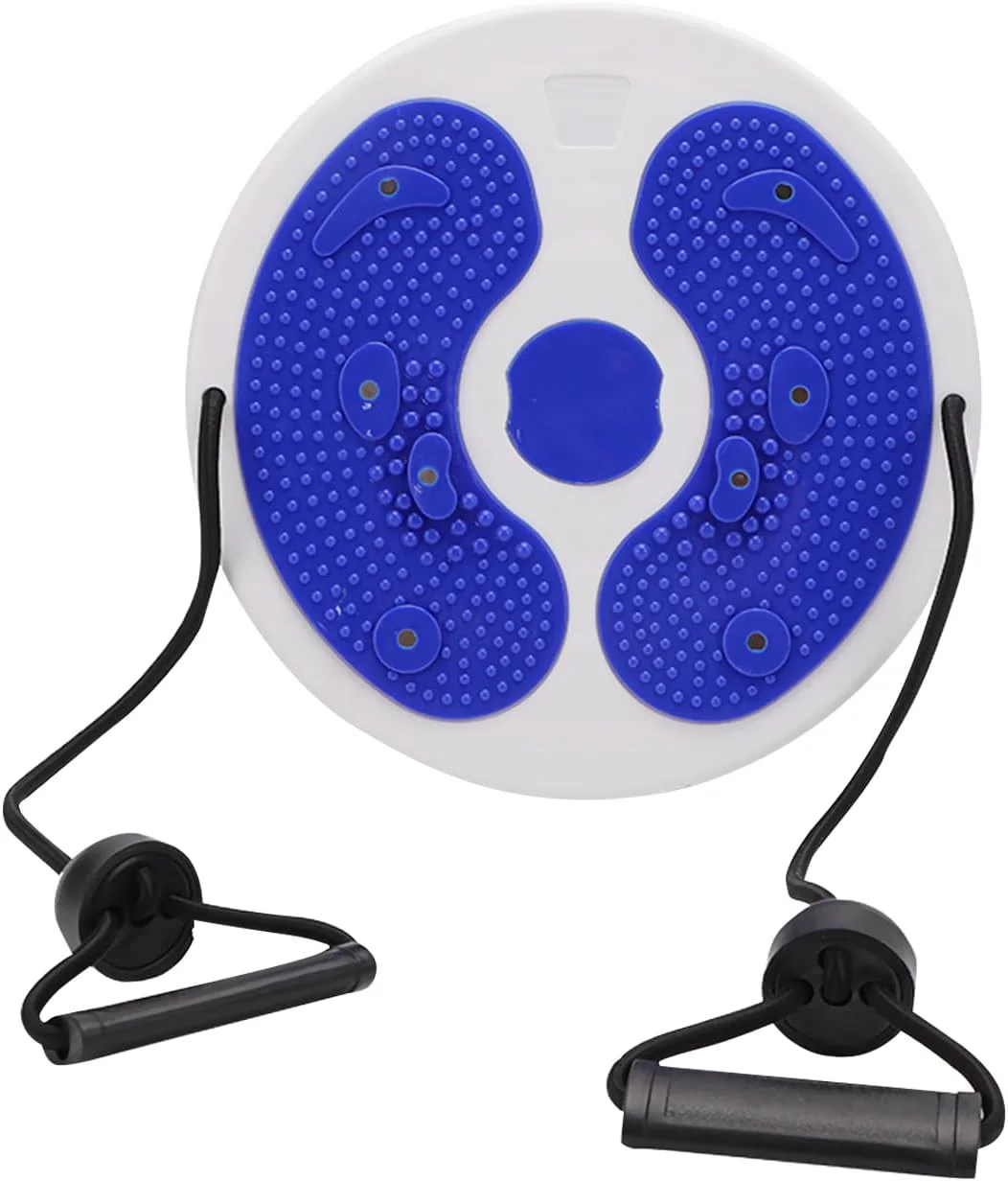 تخته چرخشی DAYONG، صفحه چرخش تمرین کمر، دیسک چرخش کمر با بند کشی، تمرین عضلات شکم برای فرم دهی بدن، صفحه ماساژ پا، تجهیزات ورزشی خانگی قابل حمل.