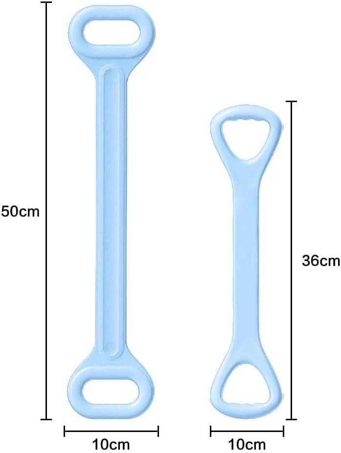 باند مقاومتی ورزشی، 2 عدد طناب کششی الاستیک برای تمرینات بازو، پشت و شانه، کشش پا، ساق پا و دست، مناسب برای یوگا، پیلاتس، کشش، تمرینات ورزشی در خانه