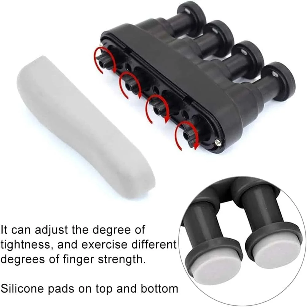 ابزار تمرین انگشت قابل تنظیم، تقویت کننده عضلات دست و انگشت برای گیتار، پیانو یا فیزیوتراپی